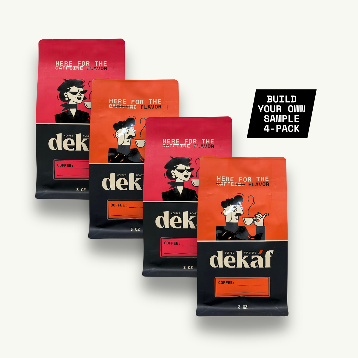 Dekáf Coffee Sampler - 4 Pack