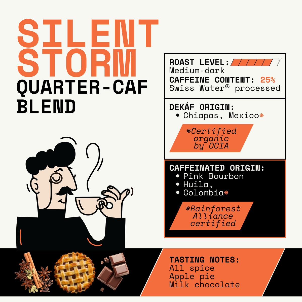 SILENT STORM ESPRESSO - Low-Caffeine Coffee Blend | FREE U.S. SHIPPING ...